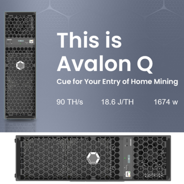 Buy Canaan Avalon Q | Powerful and Quiet Bitcoin Home Miner | Solo Satoshi