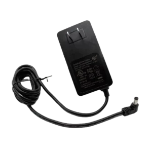 Bitaxe 5-volt 6-amp 30-watt wall-plug power supply with right-angle barrel connector