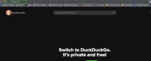 Web browser with the address bar showing the local IP address "192.168.1.129."