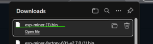 Update Bitaxe Firmware