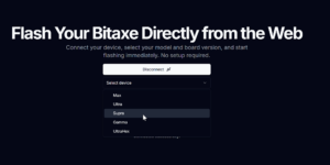 how to flash your bitax