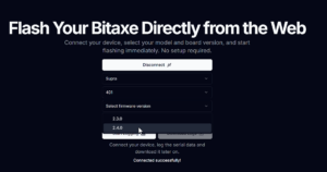 how to flash your bitaxe