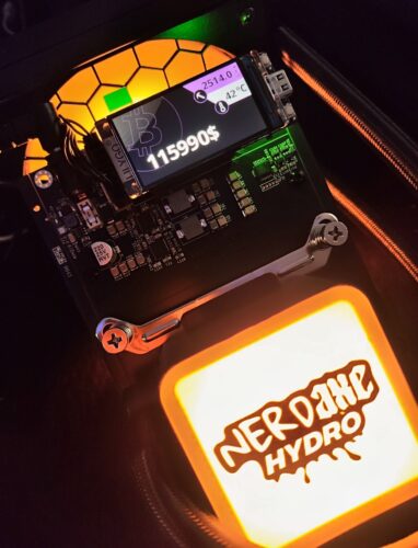 NerdQaxe+ Hydro Bitcoin Solo Miner photo review