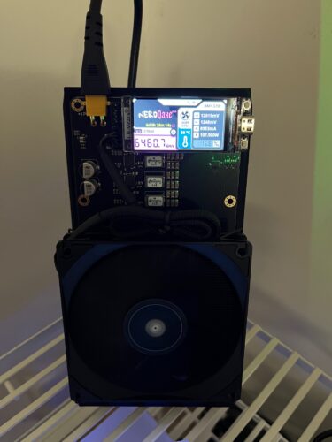 NerdQaxe++ Bitcoin Solo Miner photo review