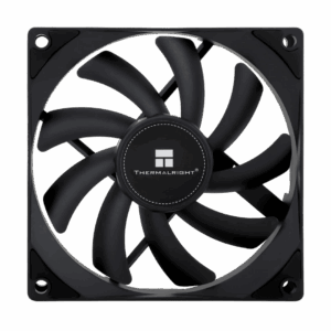 hermalright TL 9015B 92mm slim 15mm black 4 pin PWM fan front view for NerdQaxe++ home miner cooling