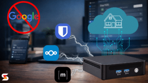 Start9 Server One home server replacing Google cloud services with Nextcloud, Bitwarden, and Matrix for privacy in 2026