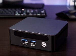 Start9 Server One 2026 home server mini PC on desk - best beginner-friendly home server for private cloud storage, password management, and self-hosting