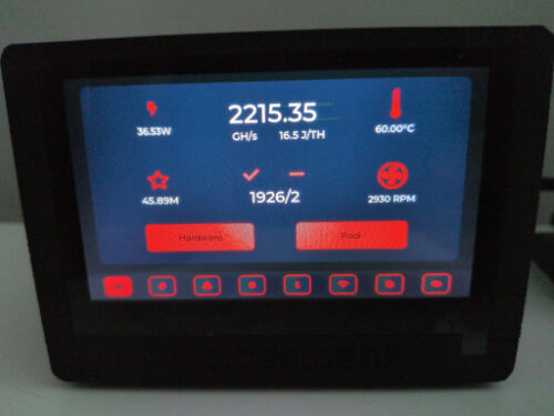 Bitaxe Touch Bitcoin Solo Miner (Turbo Touch Edition) photo review