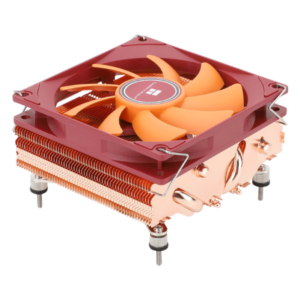Thermalright AXP90-X47 Full Copper heatsink with TL-9015R 92mm PWM fan front three-quarter view